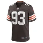 Men's Cleveland Browns Shelby Harris Brown Team Game Jersey