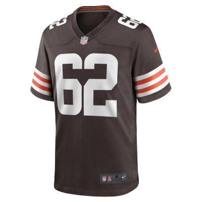 Men's Cleveland Browns Siaki Ika Brown Team Game Jersey 02