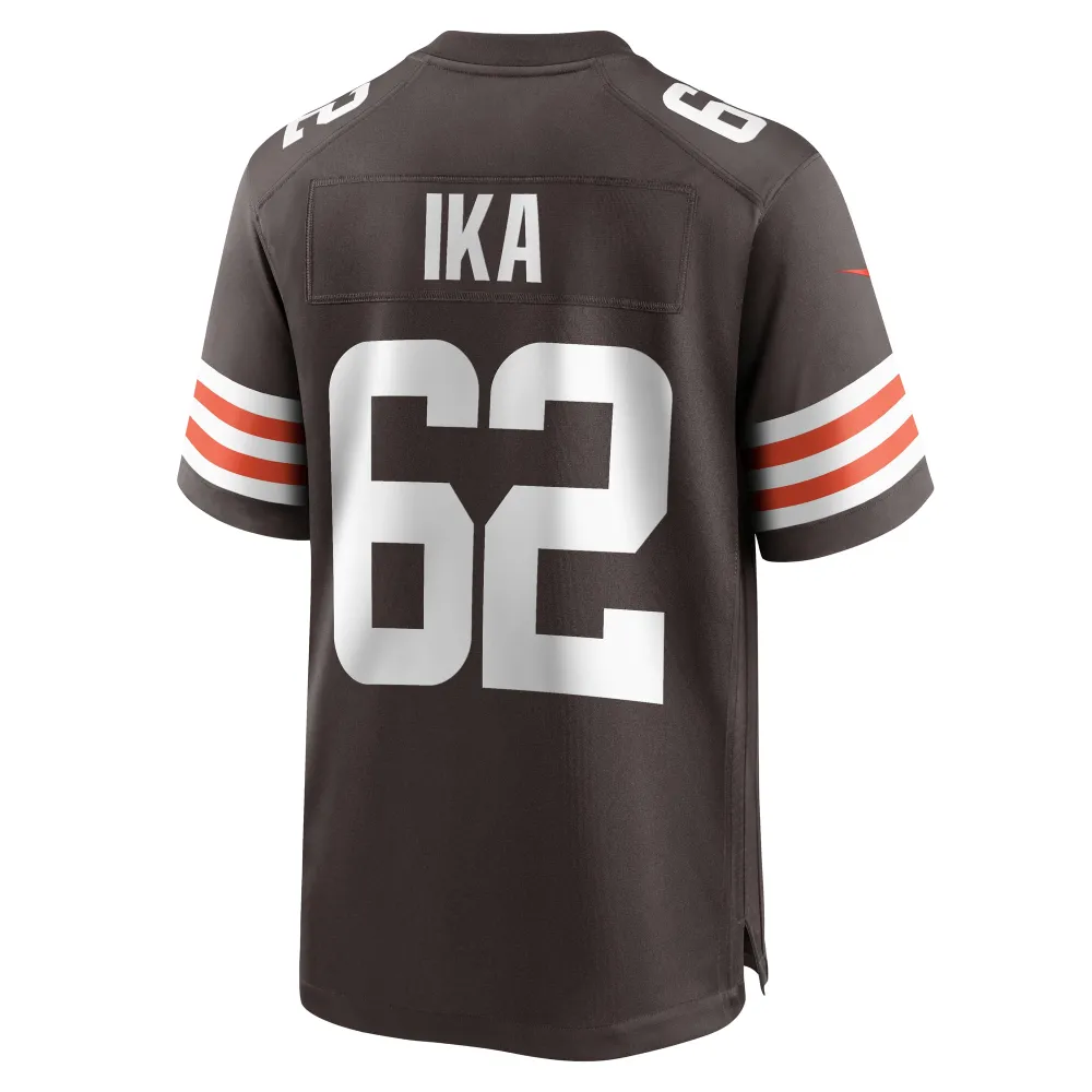 Men's Cleveland Browns Siaki Ika Brown Team Game Jersey