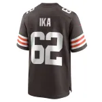 Men's Cleveland Browns Siaki Ika Brown Team Game Jersey