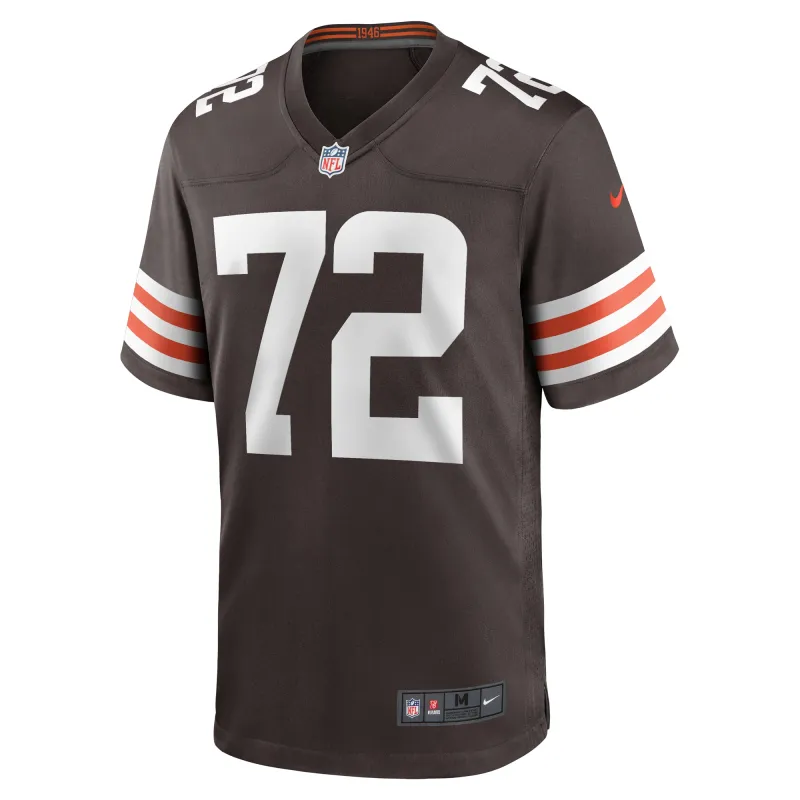 Men's Cleveland Browns Ty Nsekhe Brown Game Jersey