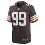 Men's Cleveland Browns Za'Darius Smith Brown Team Game Jersey