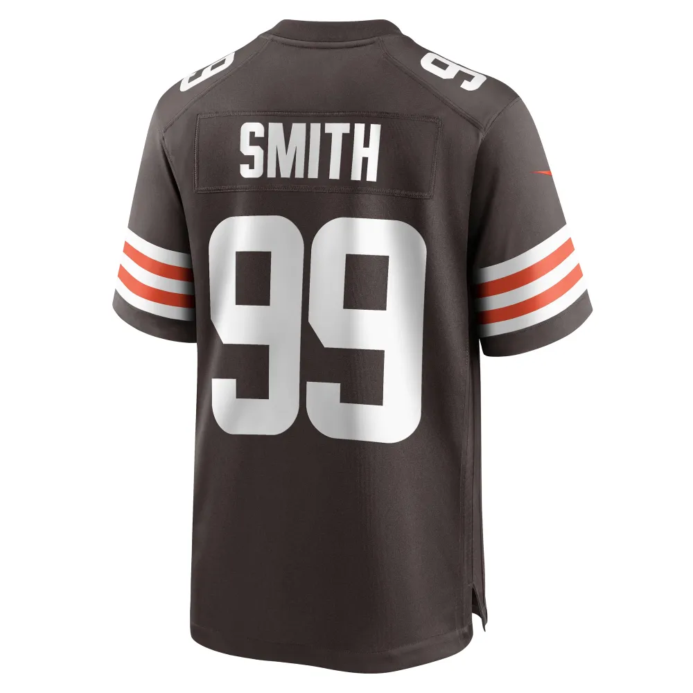 Men's Cleveland Browns Za'Darius Smith Brown Team Game Jersey