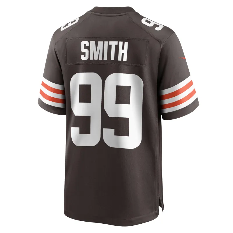 Men's Cleveland Browns Za'Darius Smith Brown Team Game Jersey