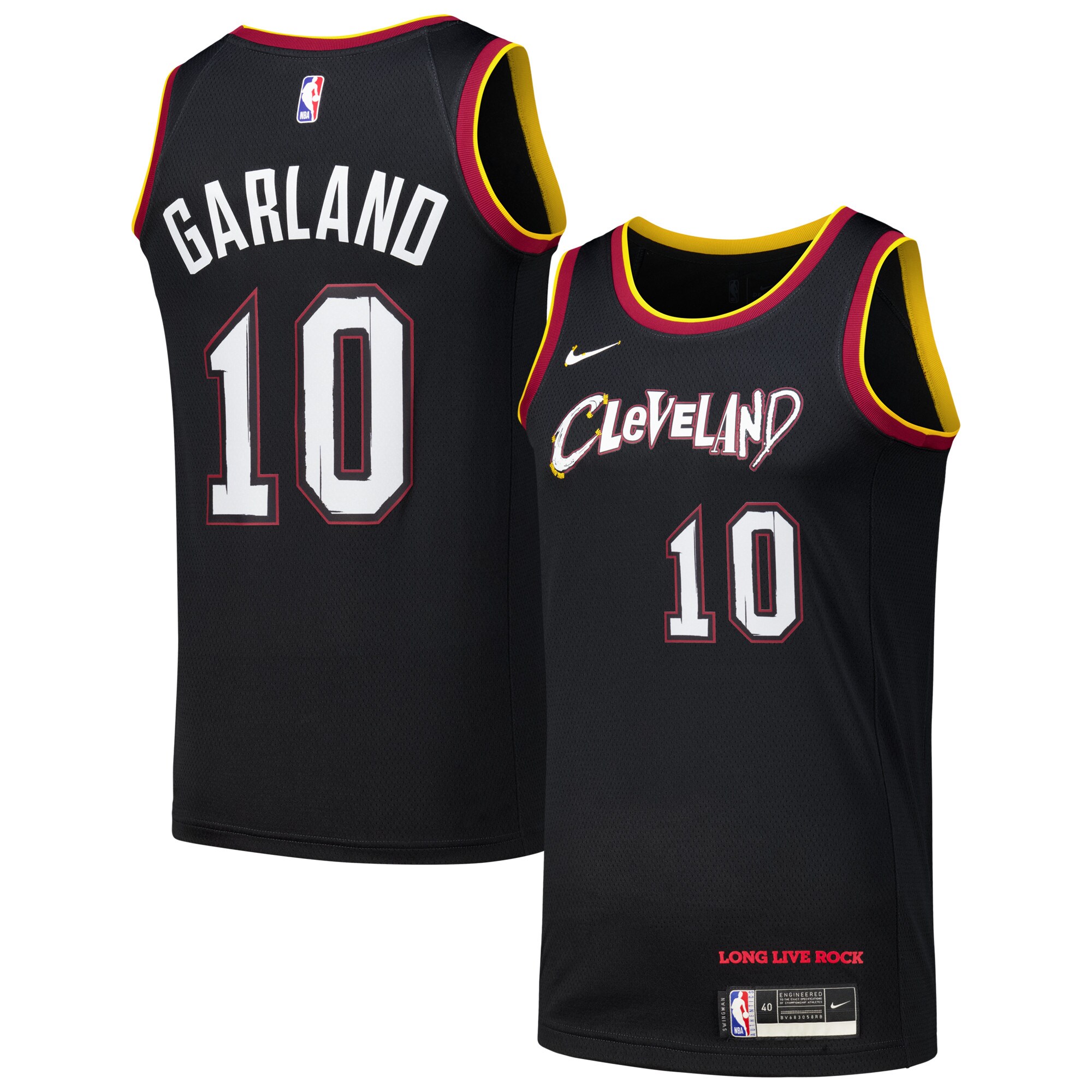 Men's Cleveland Cavaliers Darius Garland Black Swingman Player Jersey - City Edition