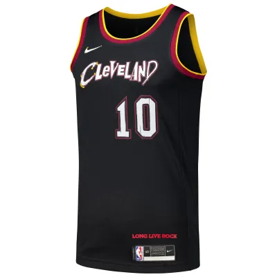 Men's Cleveland Cavaliers Darius Garland Black Swingman Player Jersey - City Edition 02