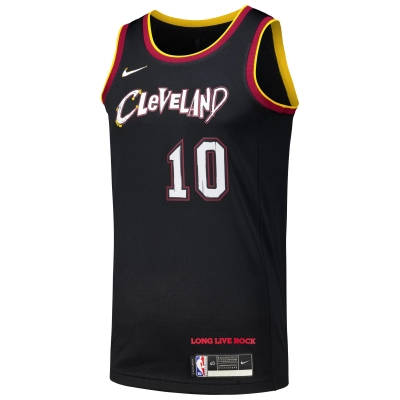 Men's Cleveland Cavaliers Darius Garland Black Swingman Player Jersey - City Edition 02