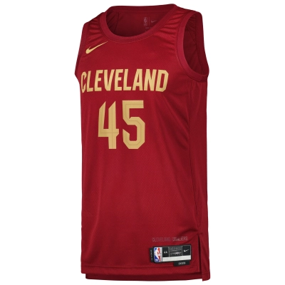 Men's Cleveland Cavaliers Donovan Mitchell Wine Swingman Jersey - Icon Edition 02