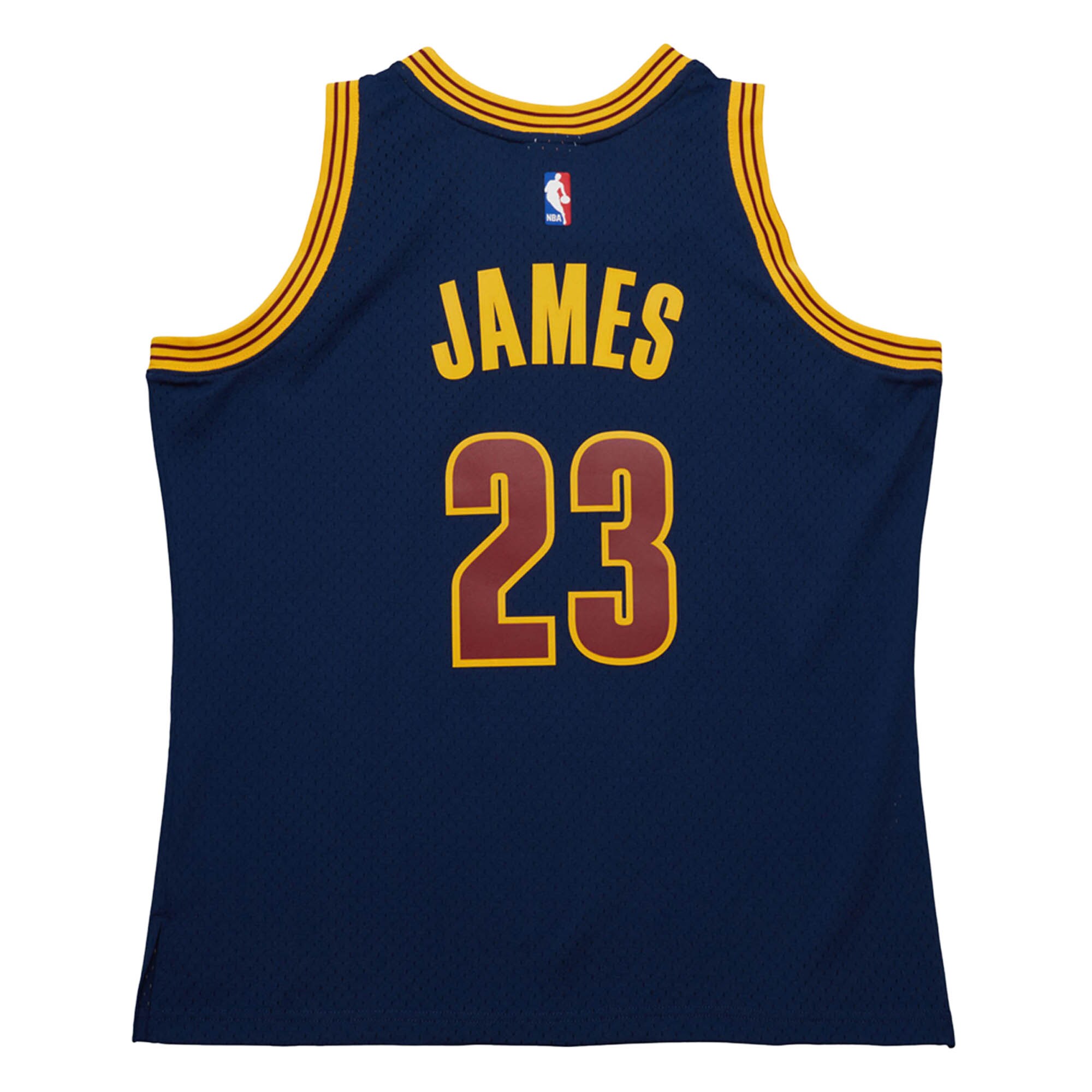 Men's Cleveland Cavaliers LeBron James Navy 2015/16 Hardwood Classics Swingman Jersey