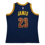 Men's Cleveland Cavaliers LeBron James Navy 2015/16 Hardwood Classics Swingman Jersey