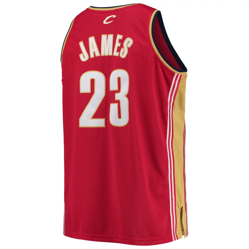 Men's Cleveland Cavaliers LeBron James Red 2003/04 Big & Tall Hardwood Classics Swingman Jersey