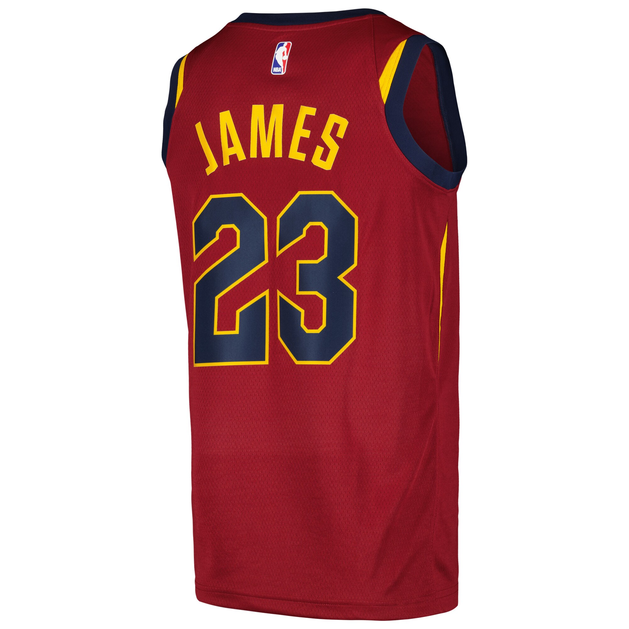 Men's Cleveland Cavaliers LeBron James Wine Swingman Jersey - Icon Edition