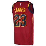 Men's Cleveland Cavaliers LeBron James Wine Swingman Jersey - Icon Edition