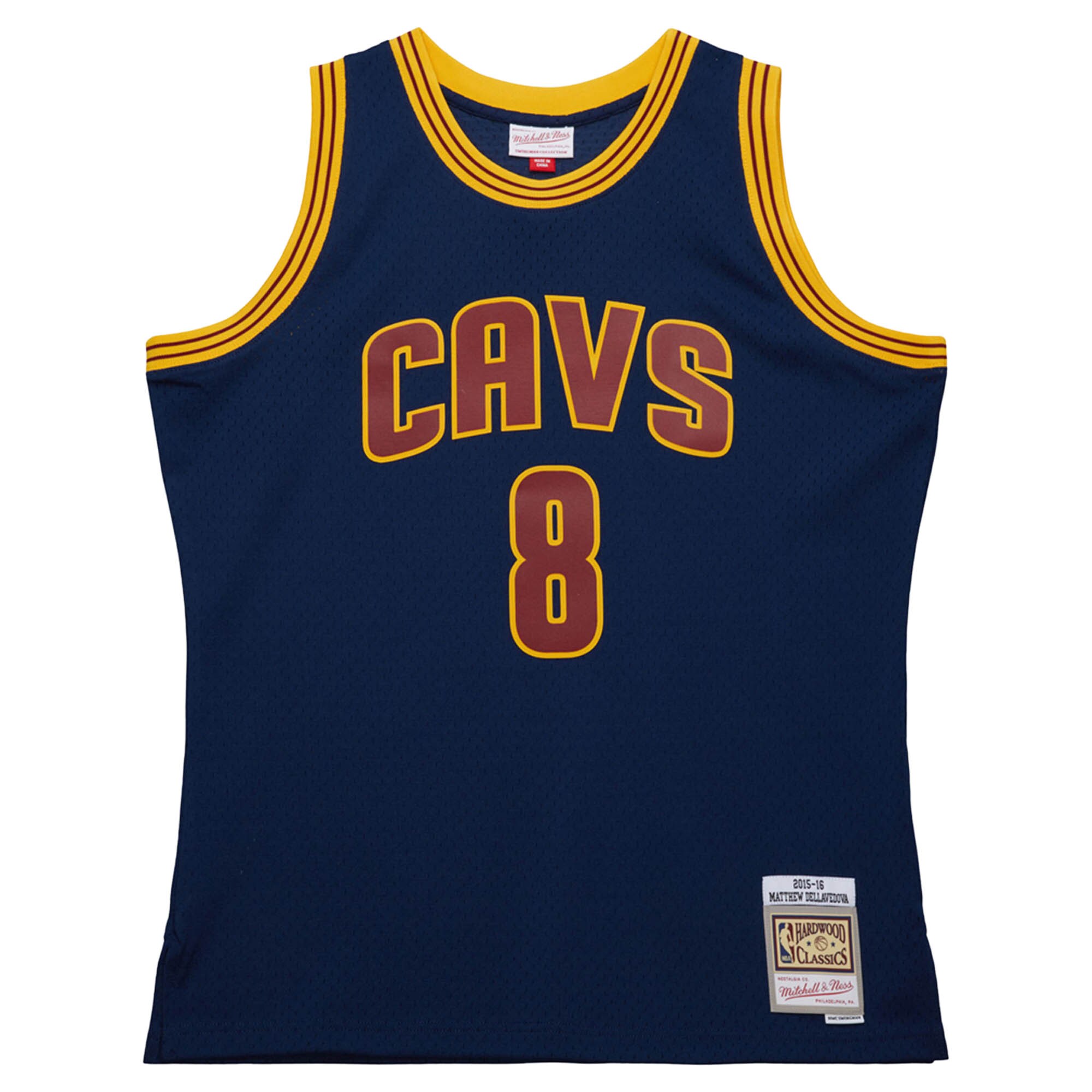 Men's Cleveland Cavaliers Matthew Dellavedova Navy 2015/16 Hardwood Classics Swingman Jersey