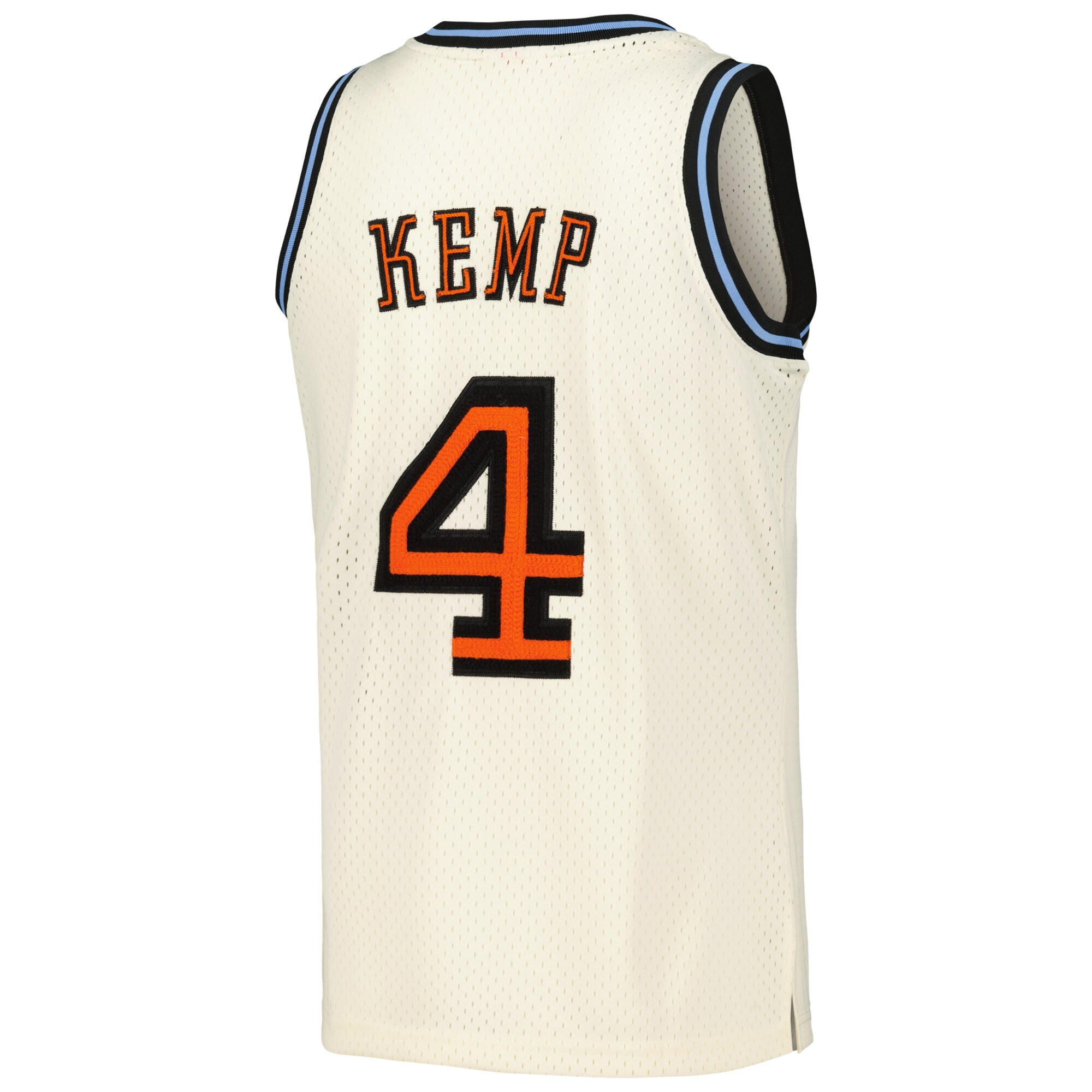 Men's Cleveland Cavaliers Shawn Kemp Cream Chainstitch Swingman Jersey