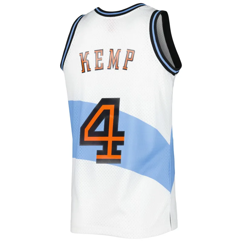 Men's Cleveland Cavaliers Shawn Kemp White Hardwood Classics Swingman Jersey