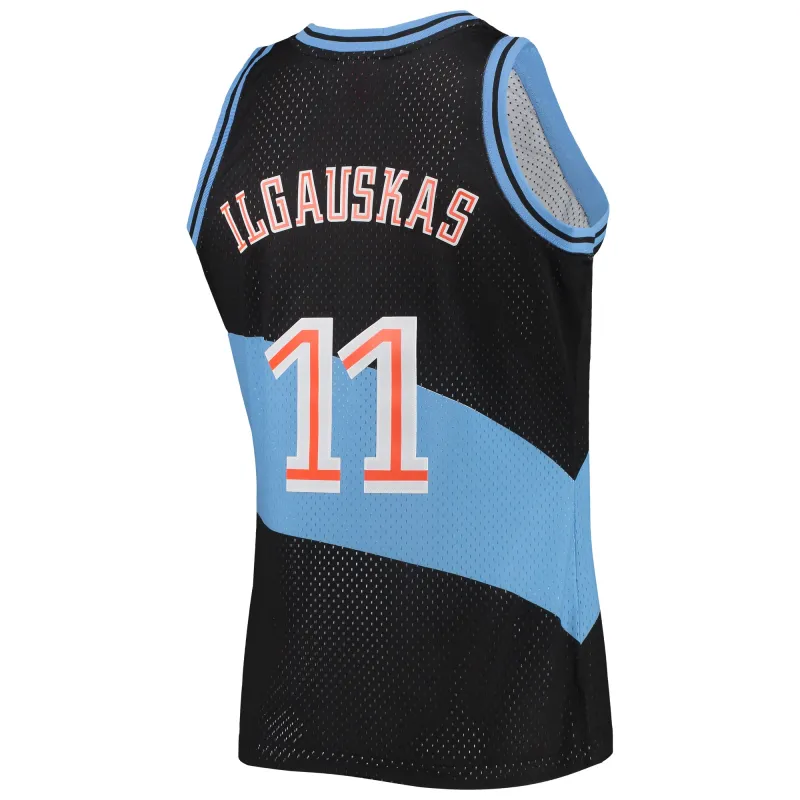 Men's Cleveland Cavaliers Zydrunas Ilgauskas Black Hardwood Classics Swingman Jersey