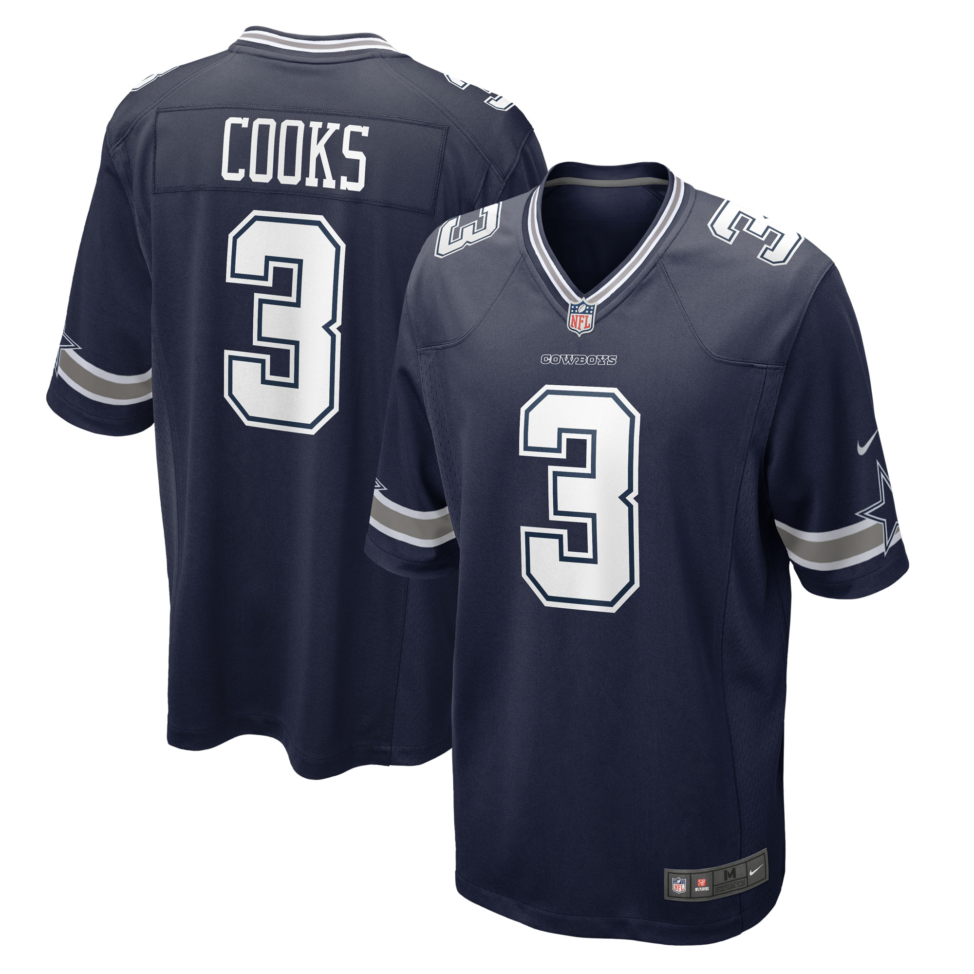 Men's Dallas Cowboys Brandin Cooks Navy Game Jersey
