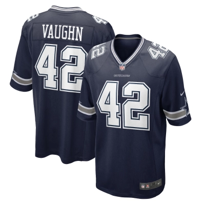 Men's Dallas Cowboys Deuce Vaughn Navy Game Jersey 01