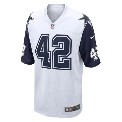 Men's Dallas Cowboys Deuce Vaughn White Alternate Game Jersey 02