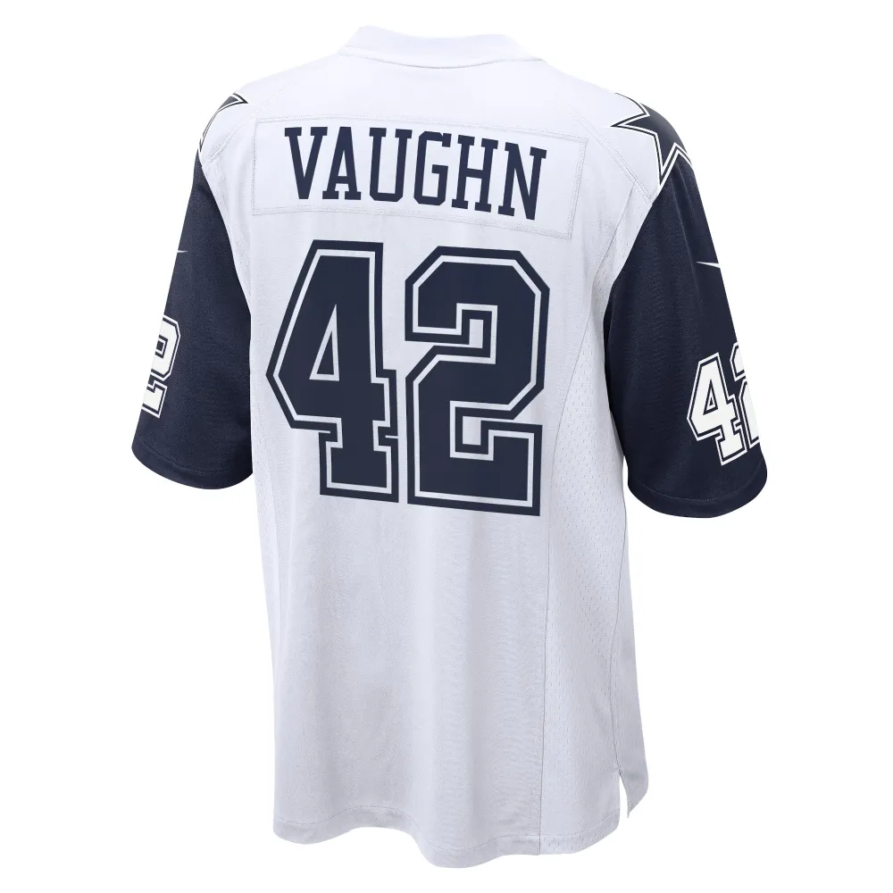 Men's Dallas Cowboys Deuce Vaughn White Alternate Game Jersey