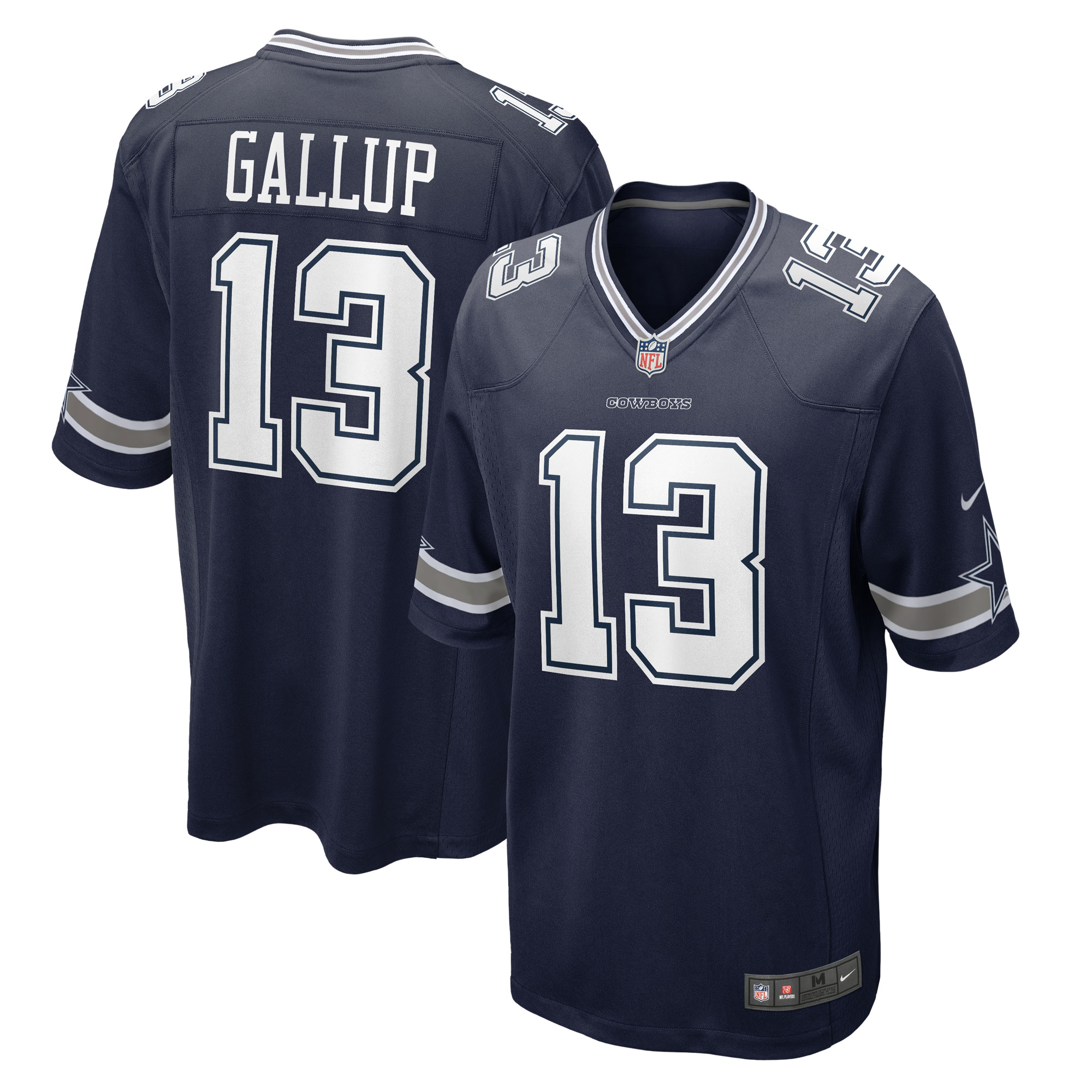 Men's Dallas Cowboys Michael Gallup Navy Game Jersey