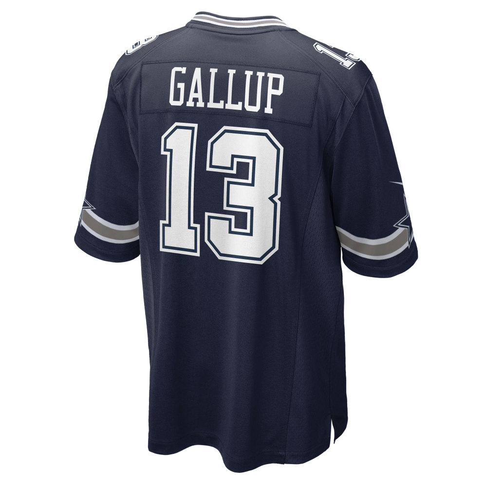 Men's Dallas Cowboys Michael Gallup Navy Game Jersey