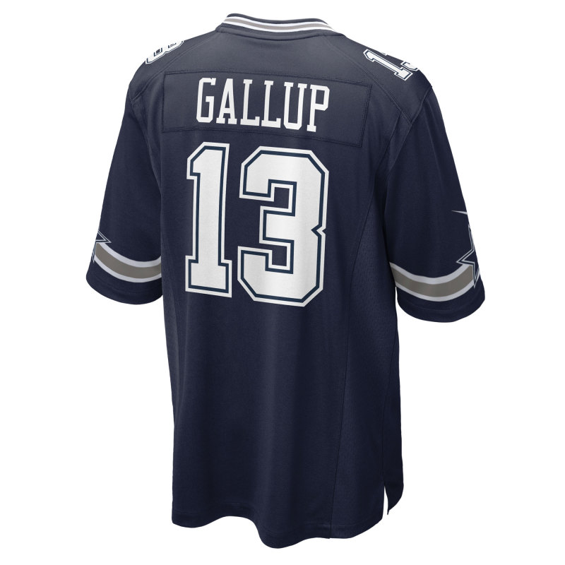 Men's Dallas Cowboys Michael Gallup Navy Game Jersey