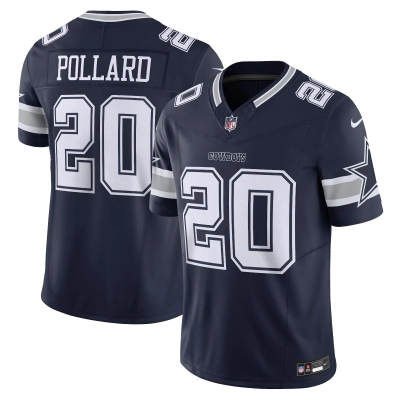 Men's Dallas Cowboys Tony Pollard Navy Vapor F.U.S.E. Limited Jersey 01