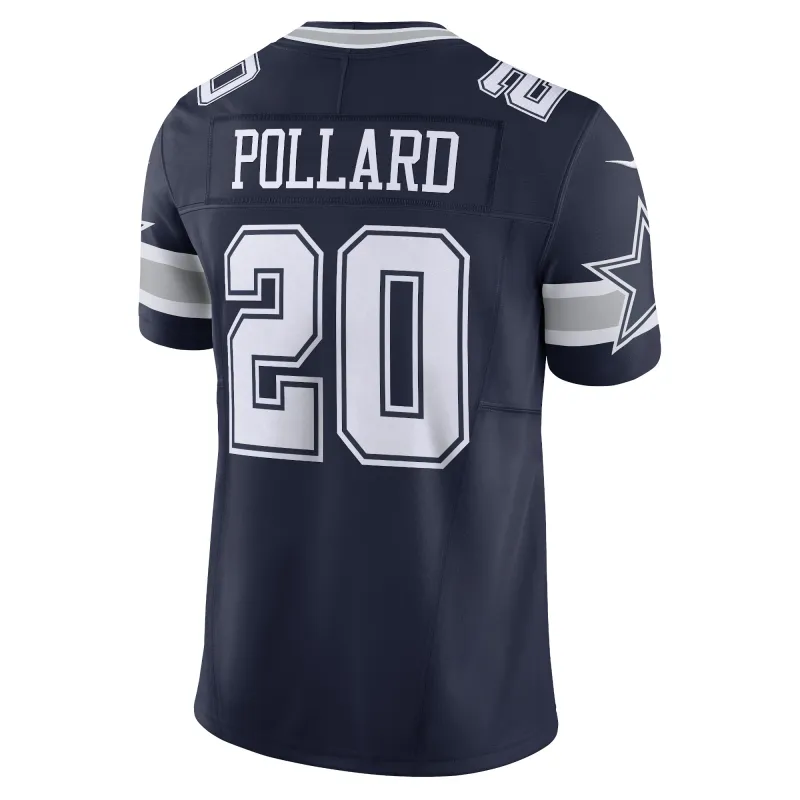 Men's Dallas Cowboys Tony Pollard Navy Vapor F.U.S.E. Limited Jersey
