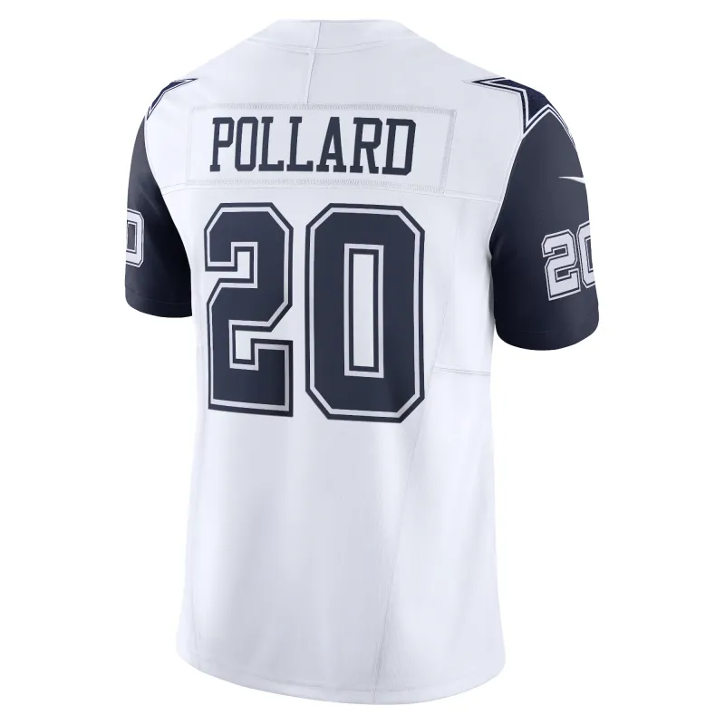 Men's Dallas Cowboys Tony Pollard White Vapor F.U.S.E. Limited Jersey