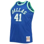 Men's Dallas Mavericks Dirk Nowitzki Blue Big & Tall 1998/99 NBA 75th Anniversary Diamond Swingman Jersey