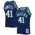 Men's Dallas Mavericks Dirk Nowitzki Blue Hardwood Classics 1998/99 Lunar New Year Swingman Jersey