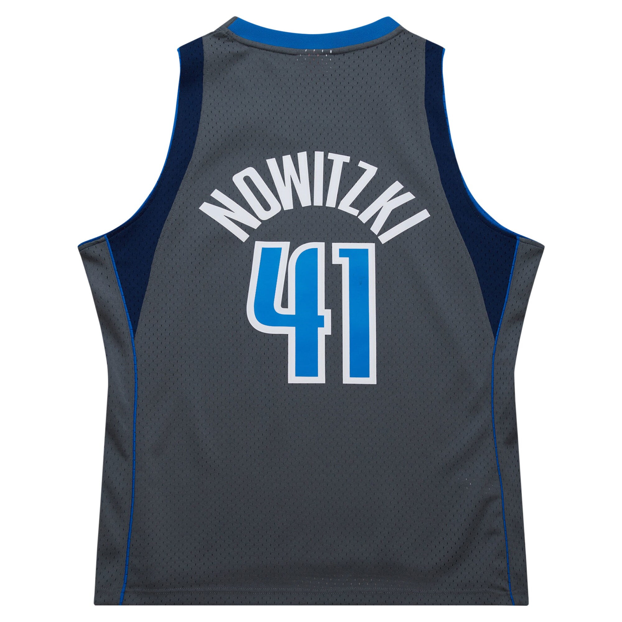 Men's Dallas Mavericks Dirk Nowitzki Gray 2003/04 Hardwood Classics Swingman Jersey