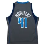 Men's Dallas Mavericks Dirk Nowitzki Gray 2003/04 Hardwood Classics Swingman Jersey
