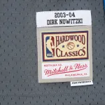 Men's Dallas Mavericks Dirk Nowitzki Gray 2003/04 Hardwood Classics Swingman Jersey