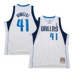 Men's Dallas Mavericks Dirk Nowitzki White 2010/11 Hardwood Classics Swingman Jersey