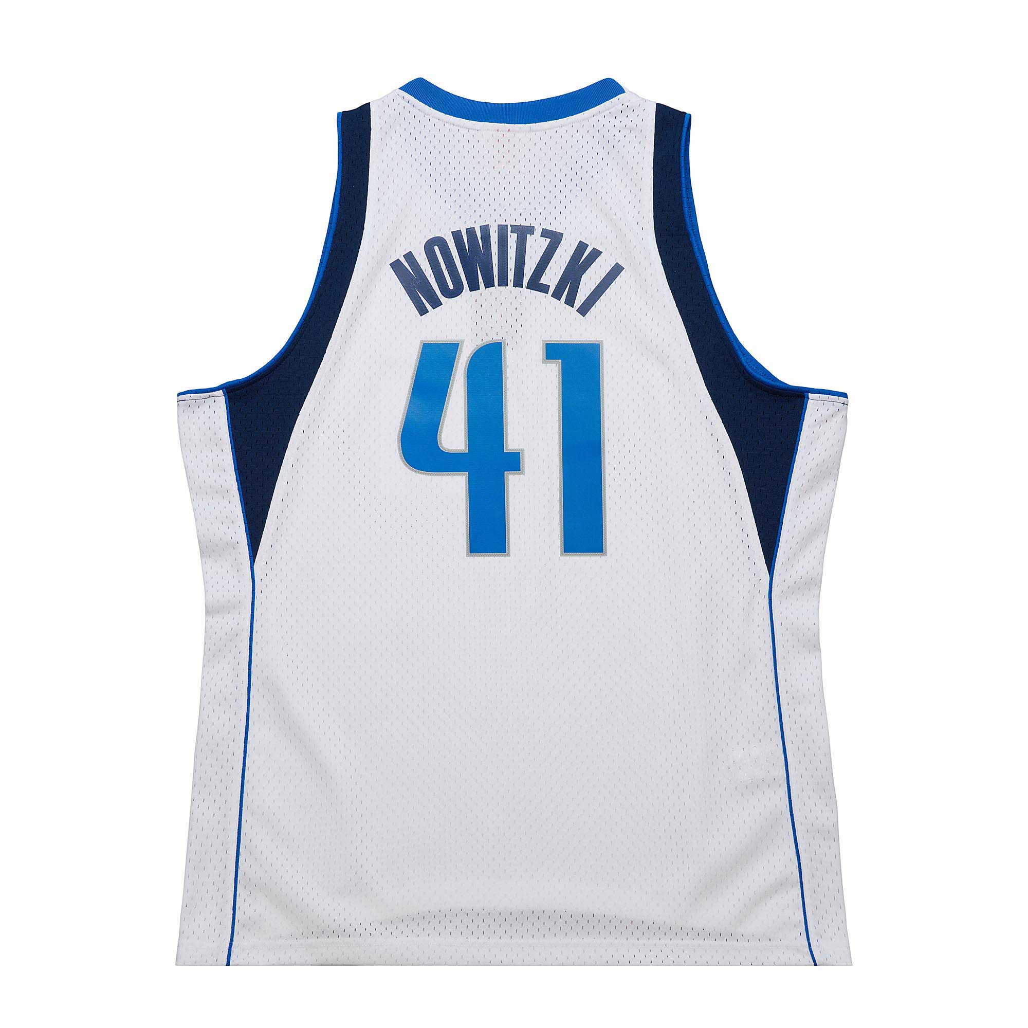 Men's Dallas Mavericks Dirk Nowitzki White 2010/11 Hardwood Classics Swingman Jersey