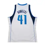 Men's Dallas Mavericks Dirk Nowitzki White 2010/11 Hardwood Classics Swingman Jersey