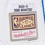Men's Dallas Mavericks Dirk Nowitzki White 2010/11 Hardwood Classics Swingman Jersey