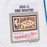Men's Dallas Mavericks Dirk Nowitzki White 2010/11 Hardwood Classics Swingman Jersey