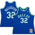 Men's Dallas Mavericks Jamal Mashburn Blue 2001/02 Hardwood Classics Swingman Jersey