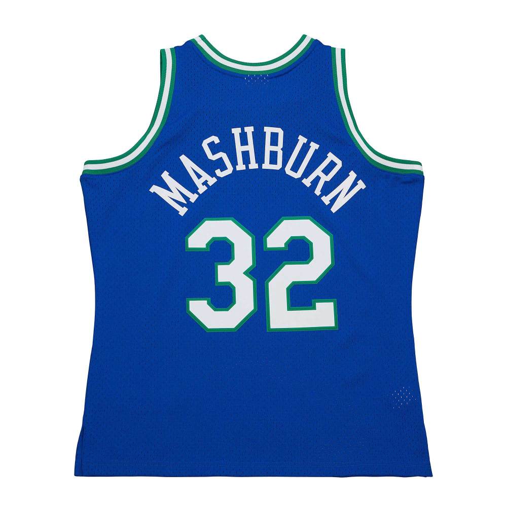 Men's Dallas Mavericks Jamal Mashburn Blue 2001/02 Hardwood Classics Swingman Jersey