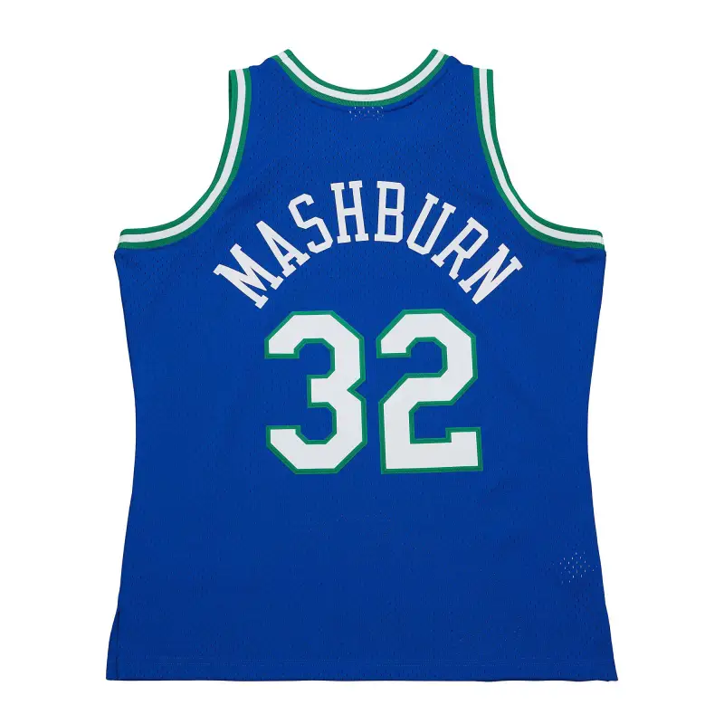 Men's Dallas Mavericks Jamal Mashburn Blue 2001/02 Hardwood Classics Swingman Jersey
