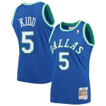 Men's Dallas Mavericks Jason Kidd Blue 1994/95 Hardwood Classics Swingman Jersey