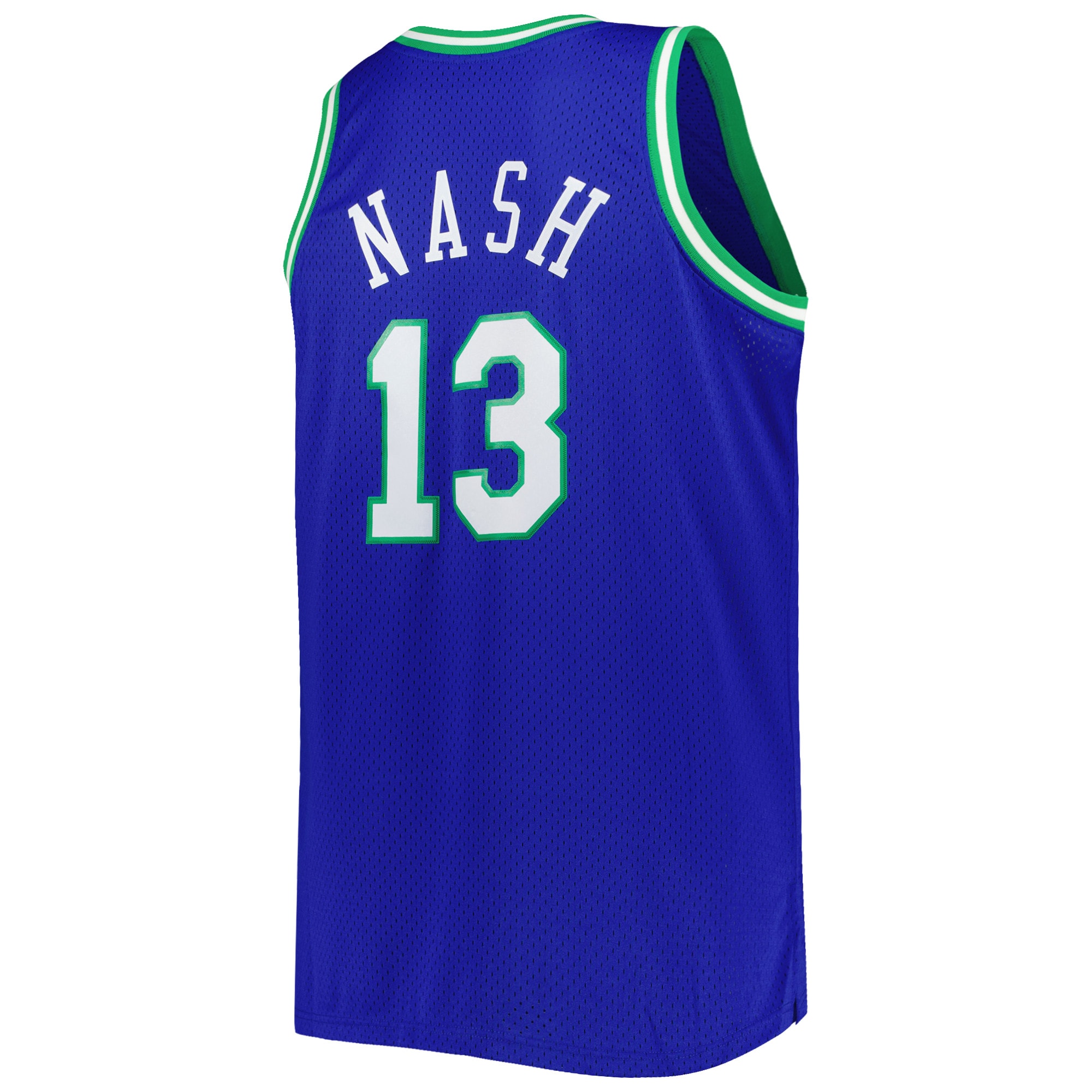 Men's Dallas Mavericks Steve Nash Blue Big & Tall Hardwood Classics 1998/99 Swingman Jersey
