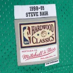 Men's Dallas Mavericks Steve Nash Blue/Green Hardwood Classics 1998/99 Split Swingman Jersey