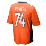 Men's Denver Broncos Ben Powers Orange Game Player Jersey