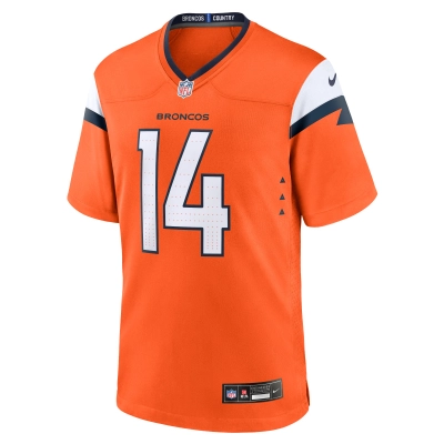 Men's Denver Broncos Courtland Sutton Orange Mile High Collection Game Jersey 02