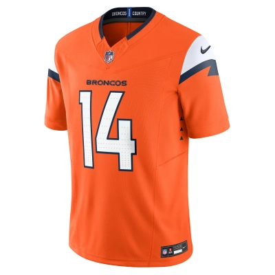 Men's Denver Broncos Courtland Sutton Orange Mile High Collection Vapor F.U.S.E. Limited Jersey 02